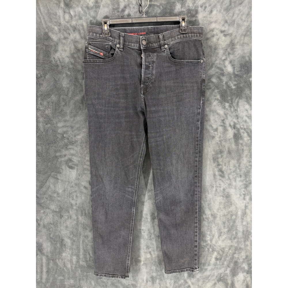 Diesel 2005 D-Fining Tapered Slim Gray Jeans Mens 31 09B83 Stretch Denim